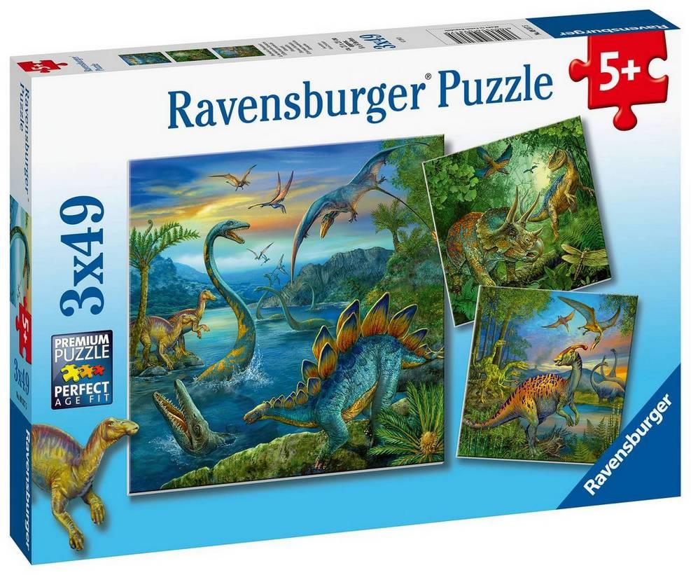 Ravensburger - Dinosaur Fascination - 3 x 49 Piece Jigsaw Puzzle