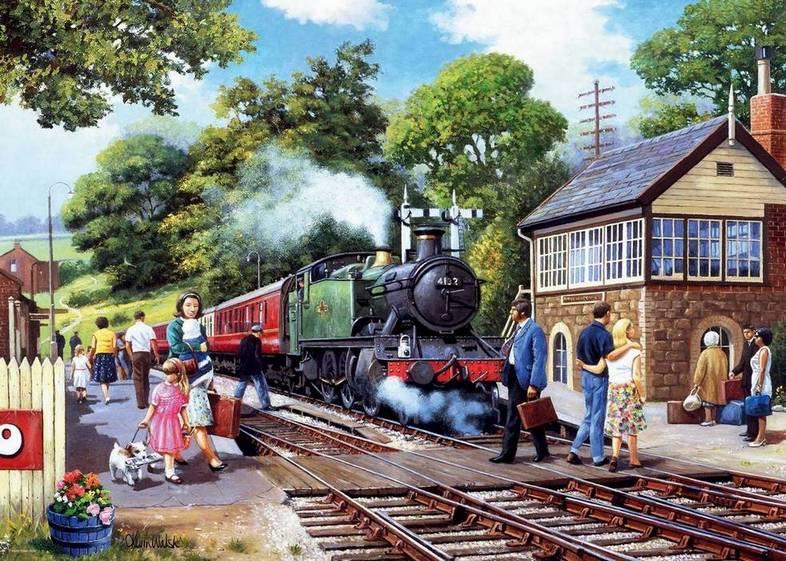 Ravensburger - A Country Station - 1000 Piece Jigsaw Puzzle