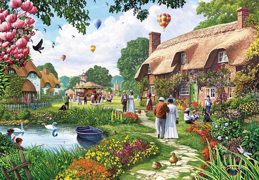 Gibsons - Lakeside Cottage - 100XXL Piece Jigsaw Puzzle