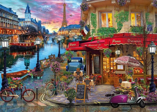 Gibsons - Sunset on the Seine - 500XL Piece Jigsaw Puzzle