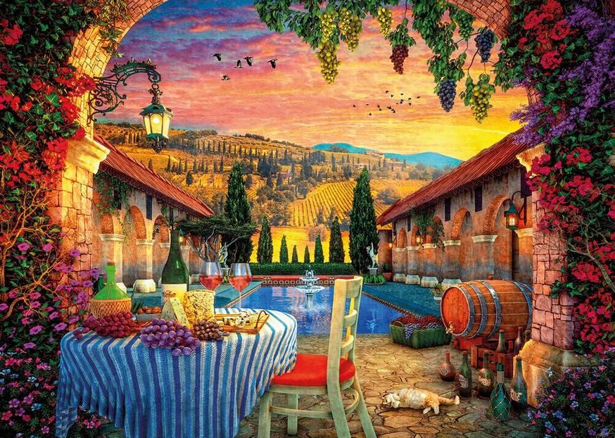 Gibsons - Tuscany Sunset - 1000 Piece Jigsaw Puzzle