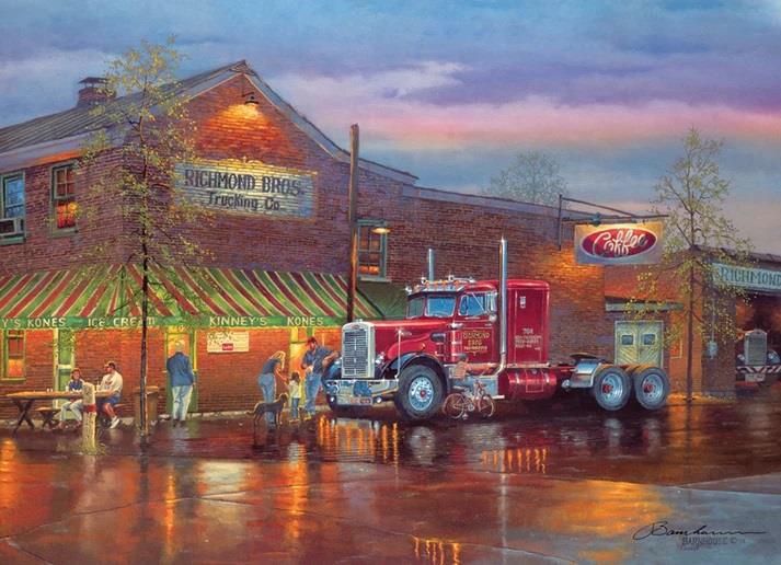 Cobble Hill - Big Red Truck Tractor Unit - 1000 Piece Jigsaw Puzzle