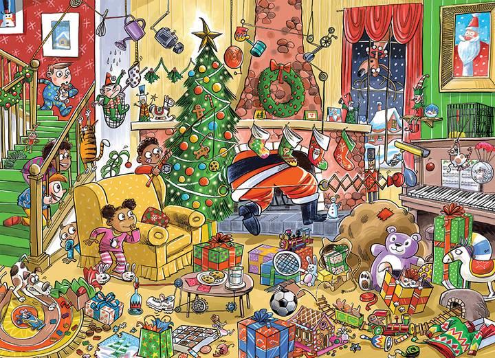 Cobble Hill - Catching Santa - 350 Piece Jigsaw Puzzle