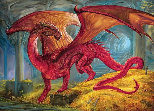 Cobble Hill - Red Dragons Treasure - 1000 Piece Jigsaw Puzzle