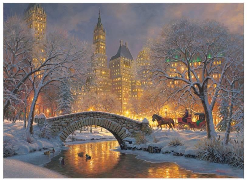 Cobble Hill - Winter In The Park - 1000 Piece Jigsaw Puzzle