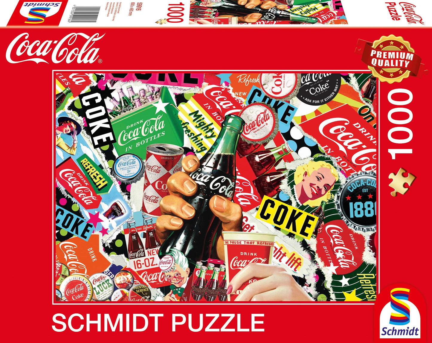 Schmidt - Coca Cola Montage - 1000 Piece Jigsaw Puzzle