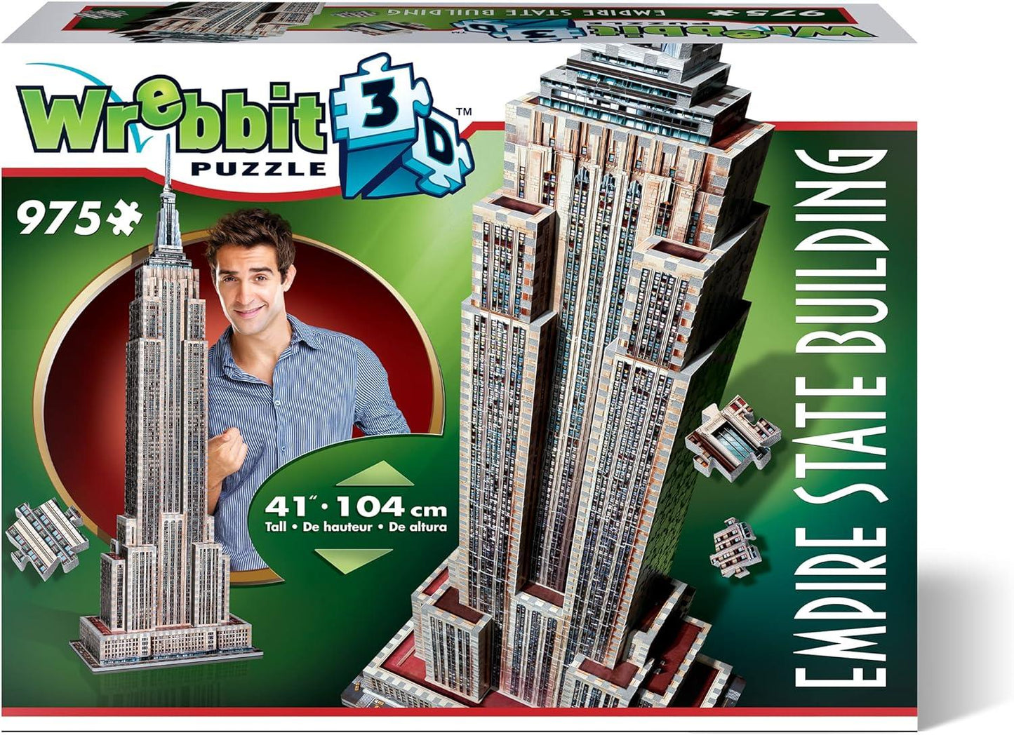 Wrebbit - Empire State Building - 975 Piece 3D Jigsaw Puzzle