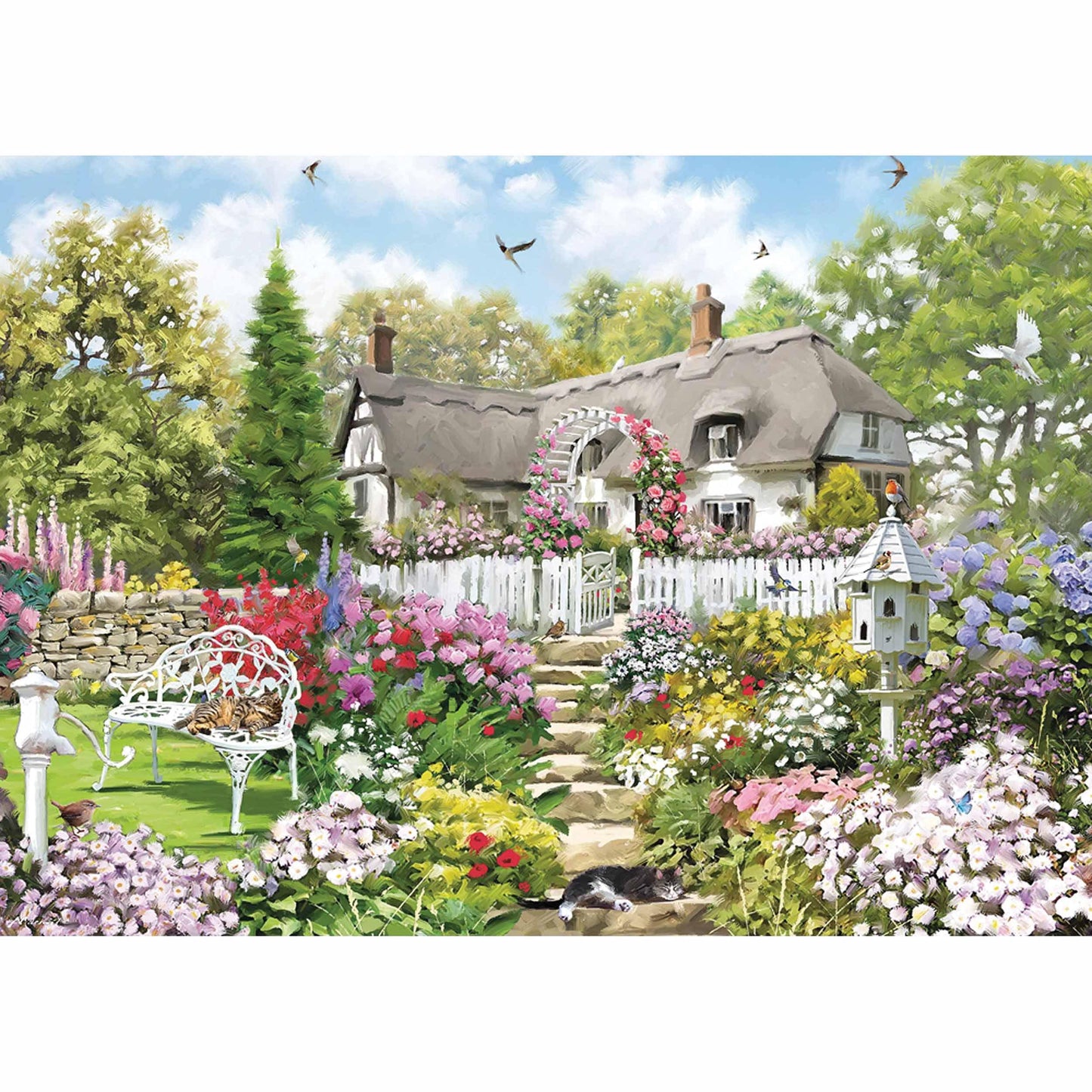 Otter House - Country Cottage - 1000 Piece Jigsaw Puzzle