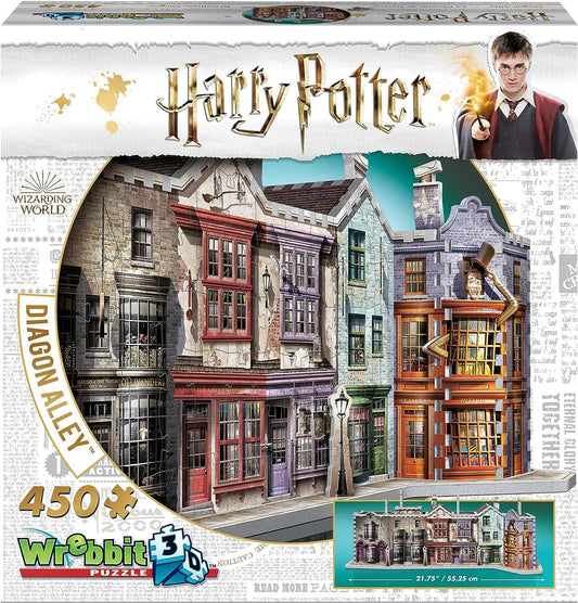Wrebbit - Harry Potter - Diagon Alley - 450 Piece 3D Jigsaw Puzzle