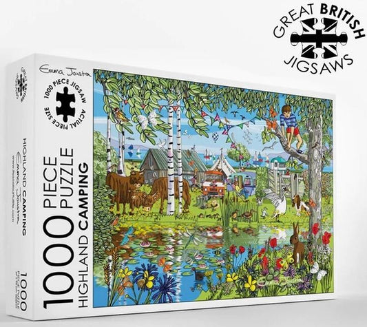 Emma Joustra - Highland Camping - 1000 Piece Jigsaw Puzzle