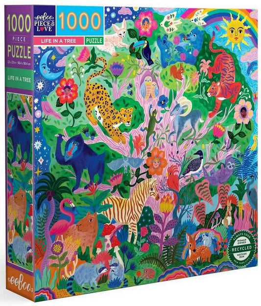 Eeboo - Life in a Tree - 1000 Piece Jigsaw Puzzle