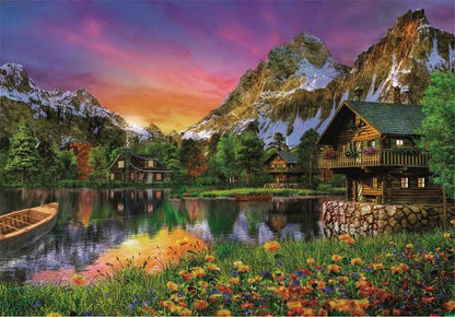 Clementoni - Alpine Lake - DAMAGED BOX - 6000 Piece Jigsaw Puzzle