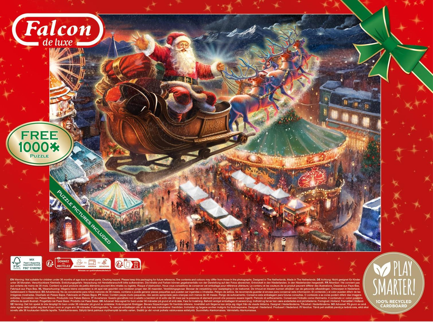 Falcon de Luxe - Christmas Wonderland - 1000 Piece Jigsaw Puzzle