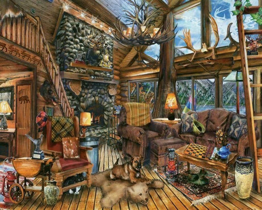 Springbok - The Hunting Lodge - 1000 Piece Jigsaw Puzzle