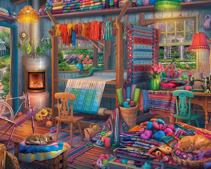 Springbok - Weavers Cottage - 1000 Piece Jigsaw Puzzle