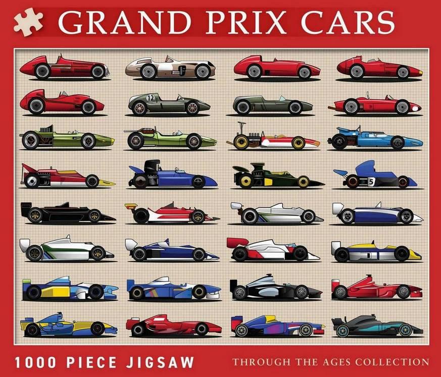 Coach House Partners - Grand Prix Racing Cars - 1000 Piece Jigsaw Puzz ...