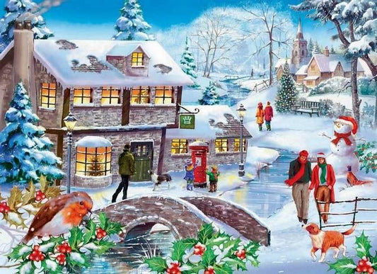 House of Puzzles - Winter Walk - 500XL Piece Jigsaw Puzzle