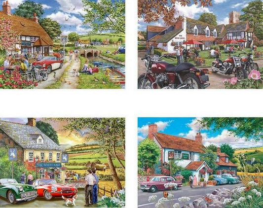 House of Puzzles - Tales From The Tavern - 4 x 500 Piece Jigsaw Puzzle
