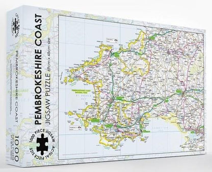 Pieceful Maps - Pembrokeshire - 1000 Piece Jigsaw Puzzle