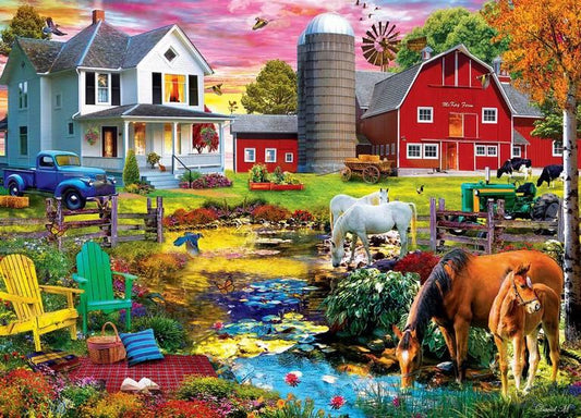 Masterpieces - Picnic on the Farm - 1000 Piece Jigsaw Puzzle