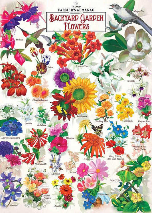 Masterpieces - Garden Florals - 1000 Piece Jigsaw Puzzle