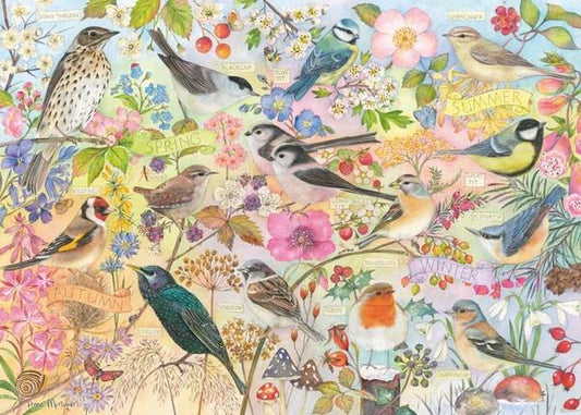 Otter House - Birds Of The Seasons - 1000 Piece Jigsaw Puzzle