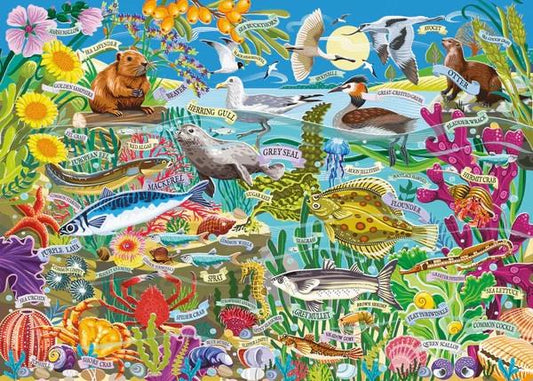 Otter House - Water Wildlife - 1000 Piece Jigsaw Puzzle