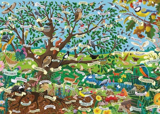 Otter House - Wildlife Tree - 1000 Piece Jigsaw Puzzle
