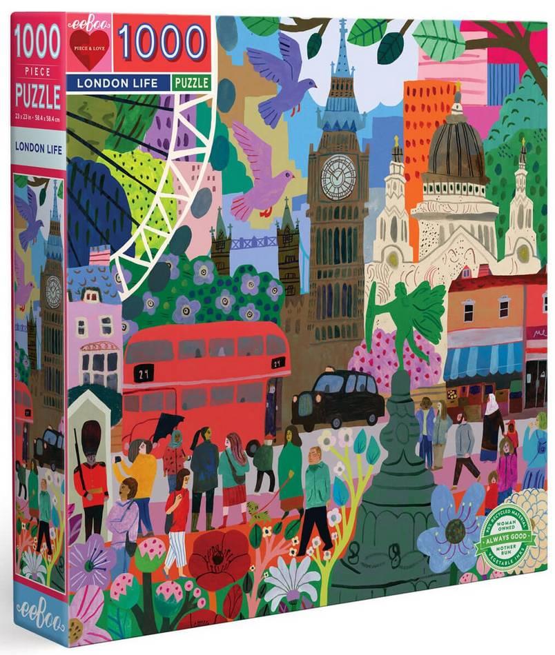 Eeboo - London Life - 1000 Piece Jigsaw Puzzle