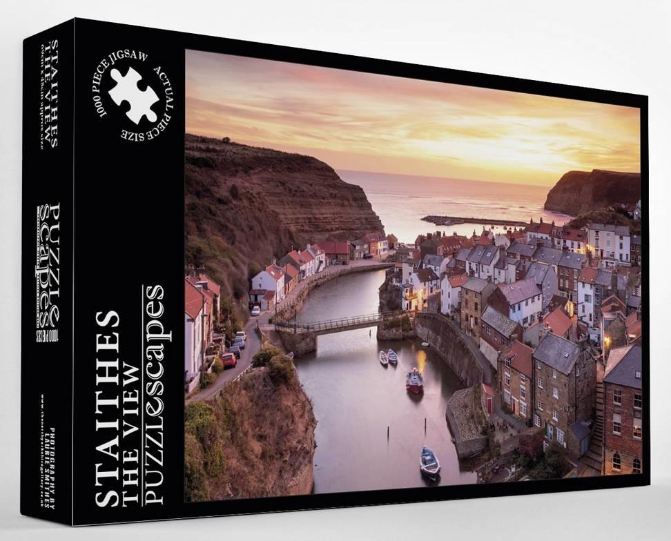 Puzzlescapes - Staithes The View - 1000 Piece Jigsaw Puzzle