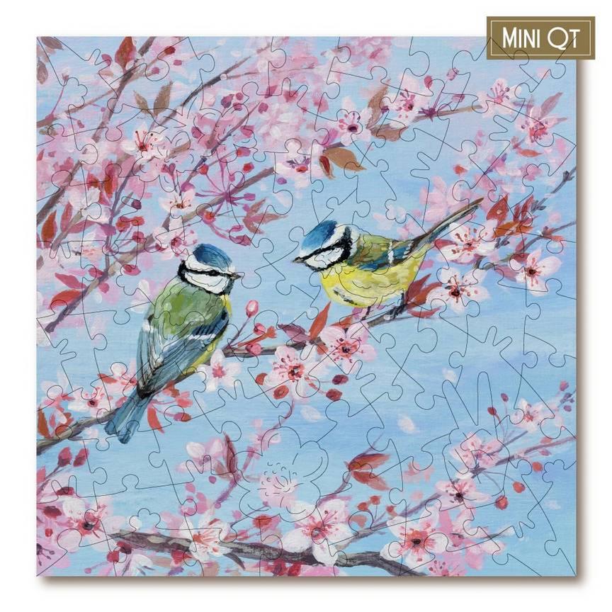 Victory Puzzles - Blossom & Blue Tits - 84 Piece Jigsaw Puzzle