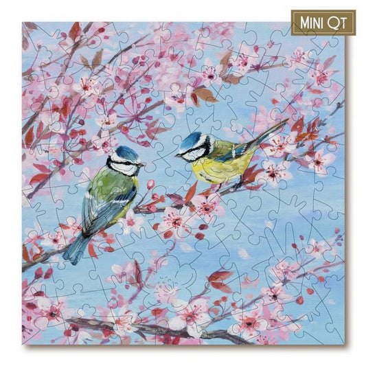 Victory Puzzles - Blossom & Blue Tits - 84 Piece Jigsaw Puzzle