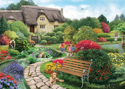 Falcon de Luxe - Cottage Gardens - 1000 Piece Jigsaw Puzzle