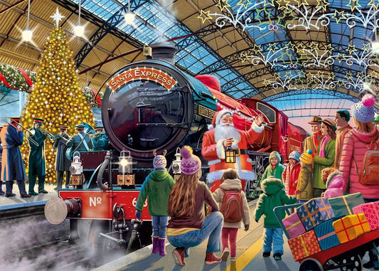 Falcon de Luxe - Santa at the Station - 1000 Piece Jigsaw Puzzle