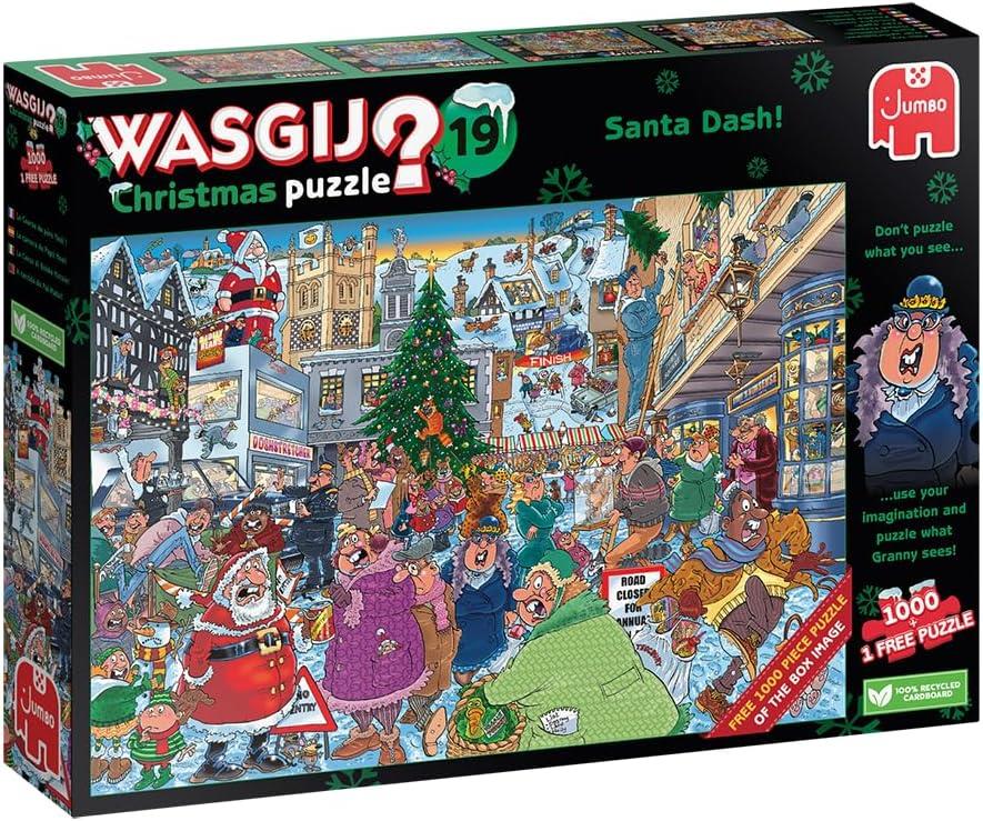 Wasgij - Christmas 19 Santas Dash - 2 x 1000 Piece Jigsaw Puzzle