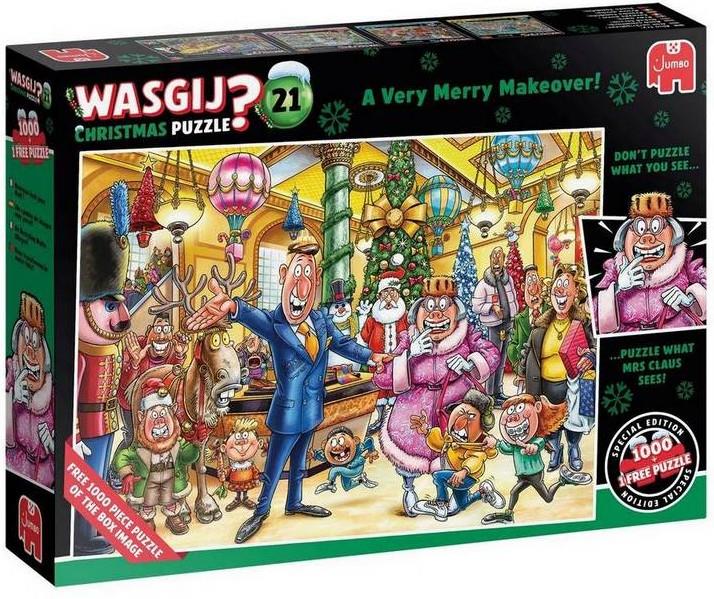 Wasgij - Christmas 21 A Very Merry Makeover! - 2 x 1000 Piece Jigsaw Puzzle