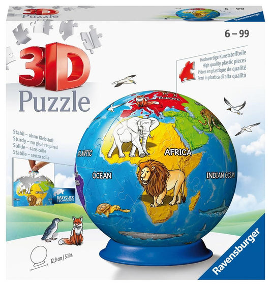 Ravensburger - Childrens Globe - 72 Piece 3D Jigsaw Puzzle