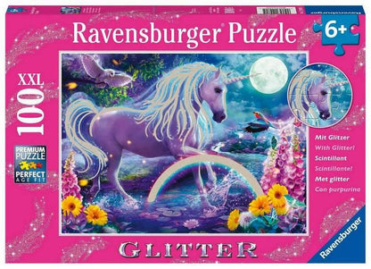 Ravensburger - Glitter Unicorn Glitter - 100XXL Piece Jigsaw Puzzle