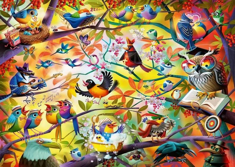 Ravensburger - Busy Birdies - 1000 Piece Jigsaw Puzzle