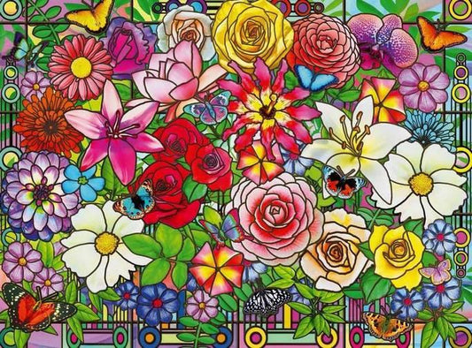 Ravensburger - Tiffany Flowers - 100XL Piece Jigsaw Puzzle