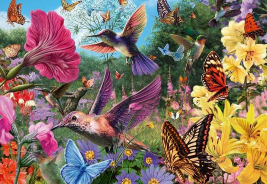 Ravensburger - Hummingbirds and Butterflies - 200XL Piece Jigsaw Puzzle