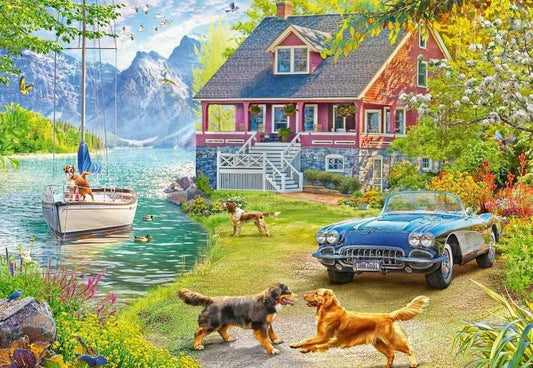 Ravensburger - Summer Lake House - 200XL Piece Jigsaw Puzzle