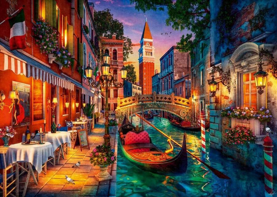 Ravensburger - Canal Cruise in Venice - 1000 Piece Jigsaw Puzzle