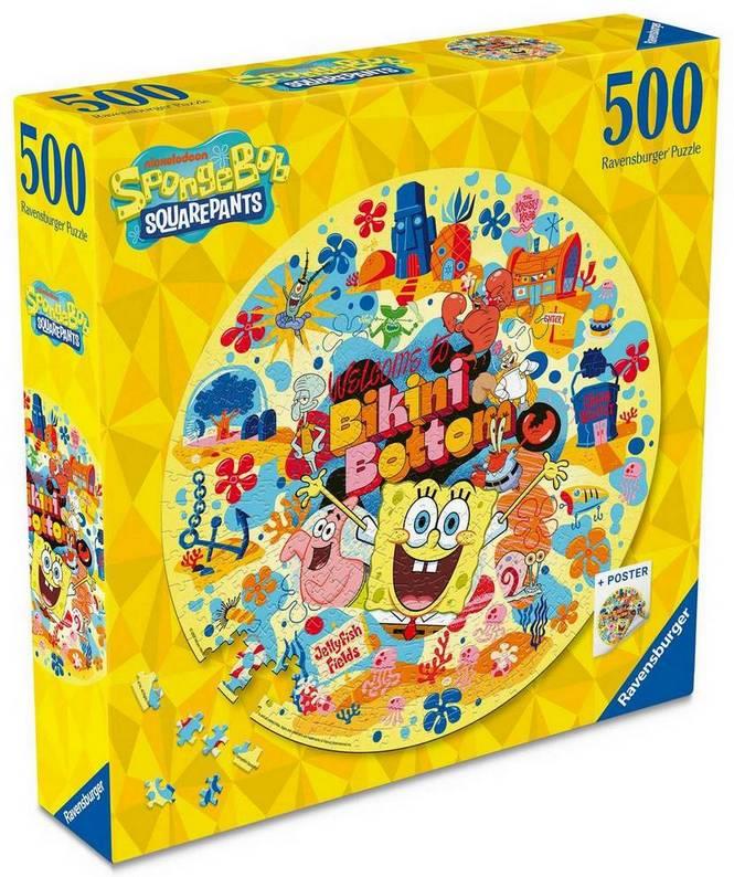 Ravensburger - Spongebob Squarepants Circular - 500 Piece Circular Jigsaw Puzzle