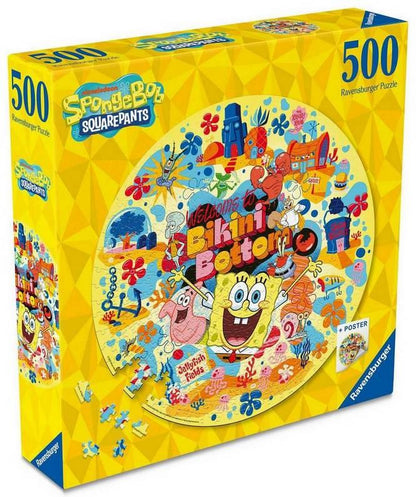 Ravensburger - Spongebob Squarepants Circular - 500 Piece Circular Jigsaw Puzzle