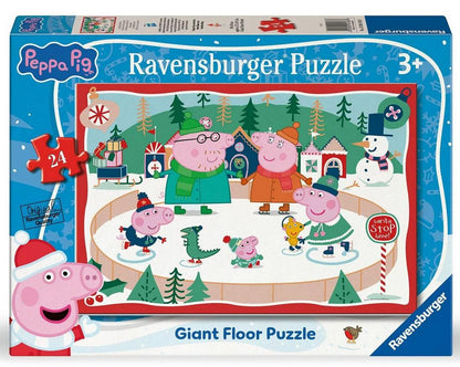 Ravensburger - Peppa Pig Christmas Giant Floor Puzzle - 24 Piece Giant Floor Puzzle