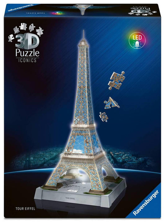 Ravensburger - Eiffel Tower Light Up - 216 Piece 3D Jigsaw Puzzle