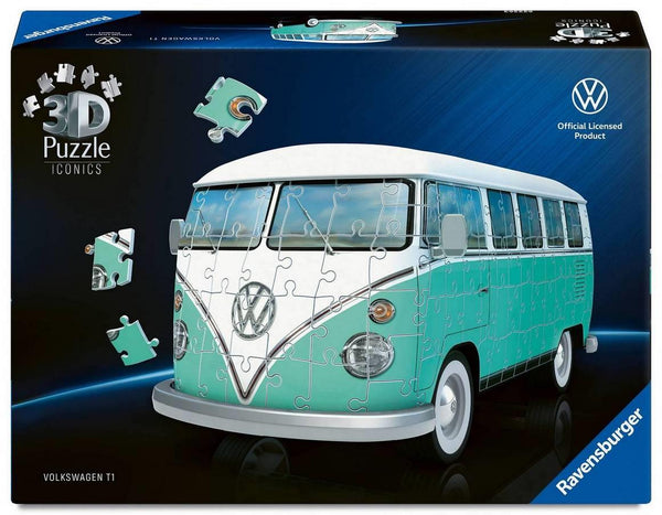 新品Ravensburger Volkswagen T1 Campervan 162 Piece 3D Jigsaw Puzzle for Kids an Iconics: Volkswagen T1 | Ravensburger