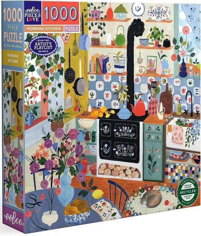 Eeboo - Morning Kitchen - 1000 Piece Jigsaw Puzzle