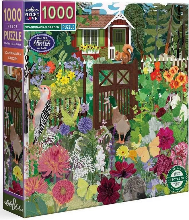 Eeboo - Scandinavian Garden - 1000 Piece Jigsaw Puzzle